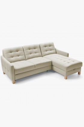 Kožená rohová sedačka G100, funkcia spania Malmo